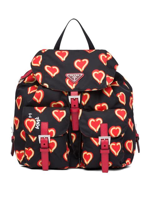 prada heart backpack